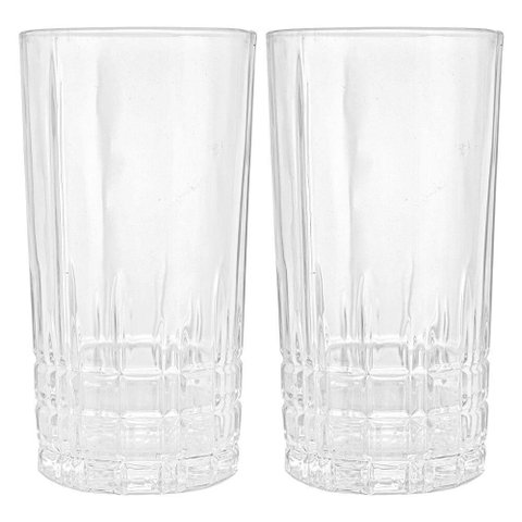 Jogo de Copos de Cristal Transparente Calcutá 370ml 2 Peças - Lyor