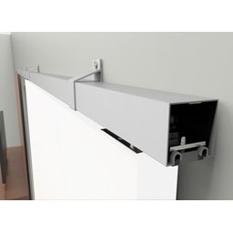 Porta de Correr Suporte Primer 210x80 Lisa Com puxador Pontokit - 3 Porta de Correr Suporte Primer 210x80 Lisa Com puxador Pontokit - 3