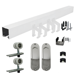 Porta de Correr Suporte Primer 210x80 Lisa Com puxador Pontokit - 4 Porta de Correr Suporte Primer 210x80 Lisa Com puxador Pontokit - 4