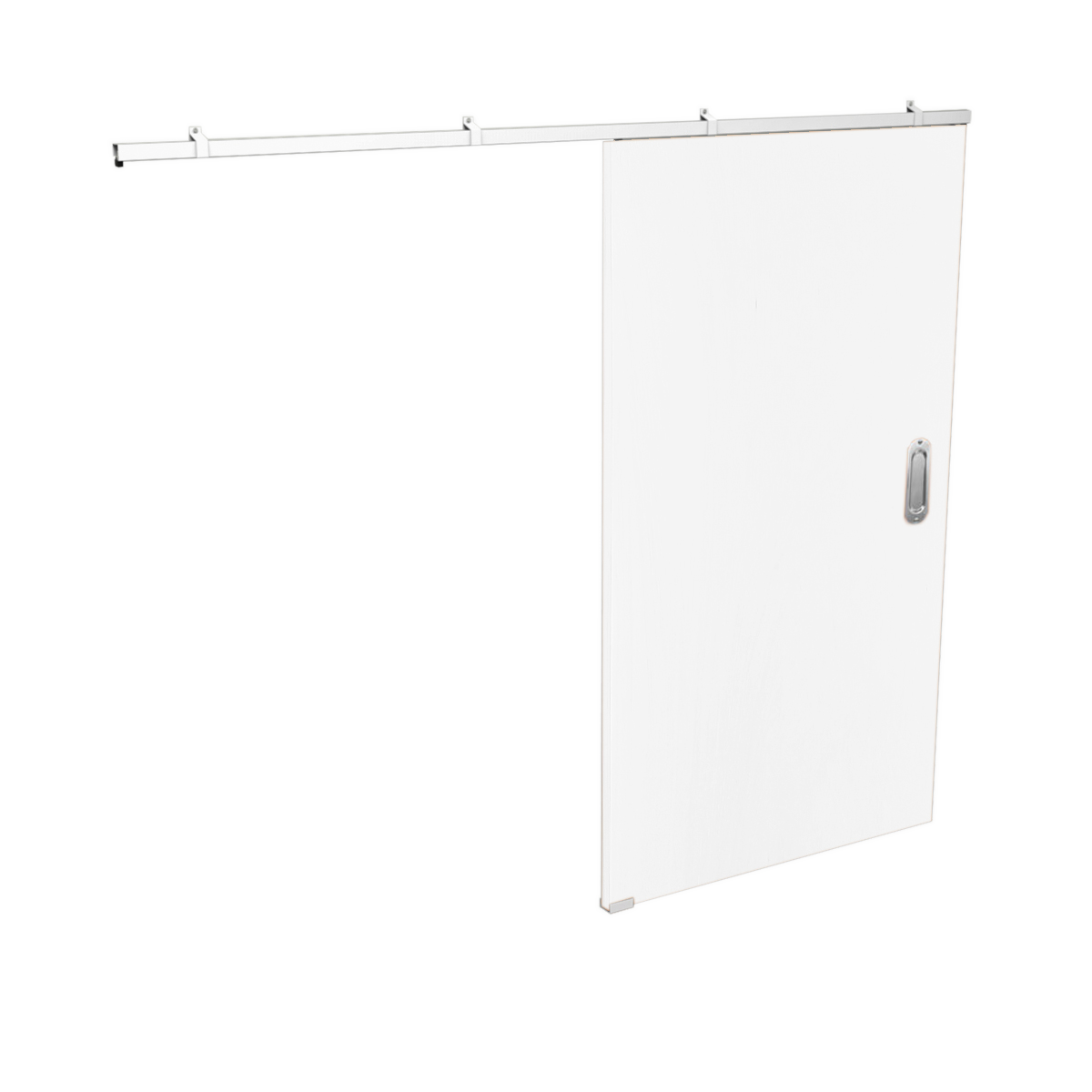 Porta de Correr Suporte Primer 210x80 Lisa Com puxador Pontokit - 1