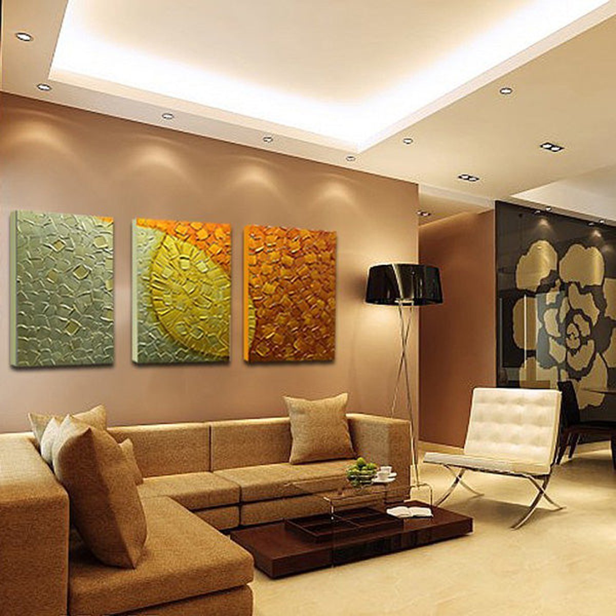 Quadro Pintura Tela modernos pintadas extra 5595: 90cm (A) x 180cm (L) - 1