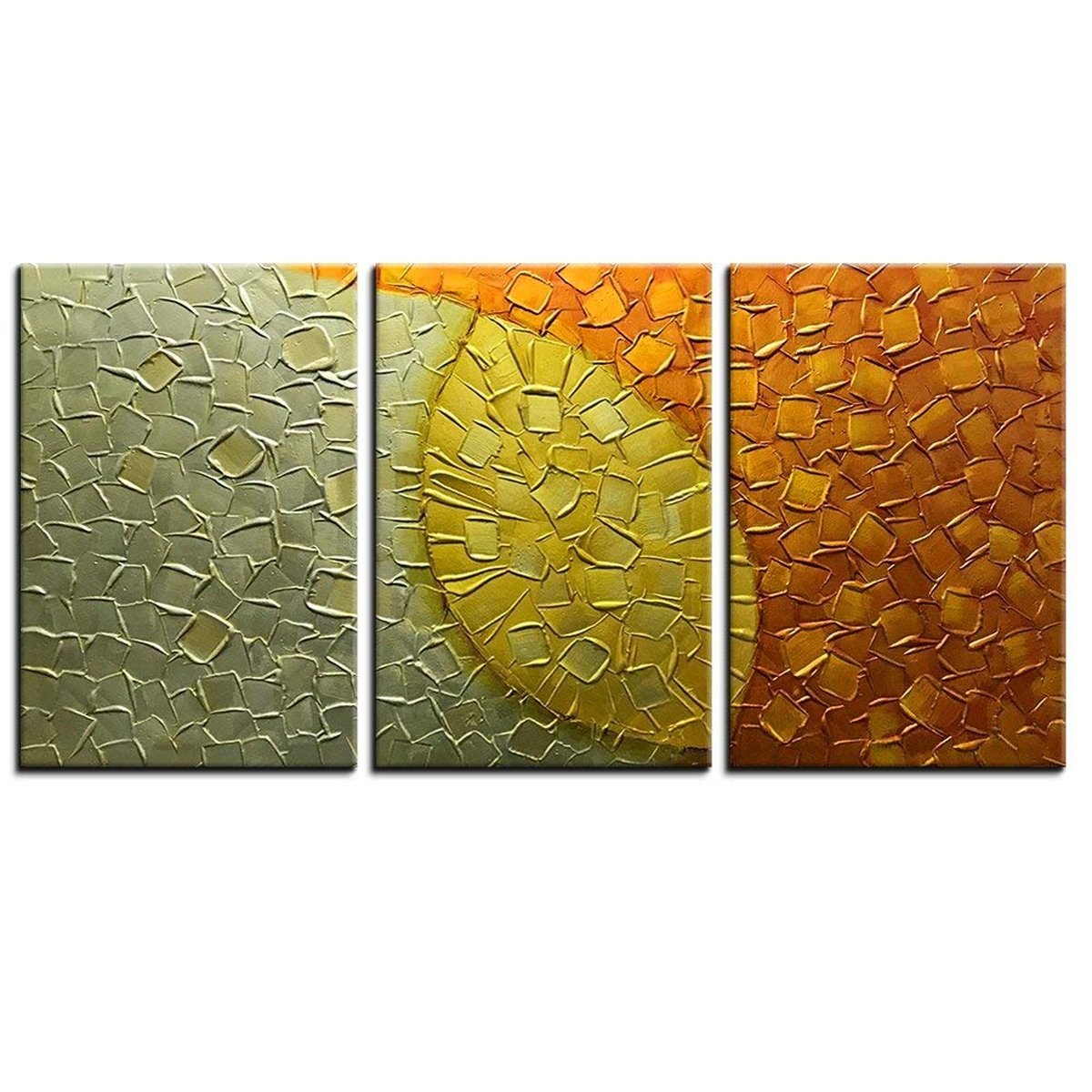 Quadro Pintura Tela modernos pintadas extra 5595: 90cm (A) x 180cm (L) - 2
