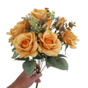 Ver imagem 1 de Flor Artificial Buquê Rosas 9 Ramos