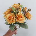 Ver imagem 3 de Flor Artificial Buquê Rosas 9 Ramos