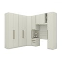 Ver imagem 2 de Guarda-roupa Solteiro Modulado Seletto 9 Portas 3 Gavetas Areia Hp - Henn