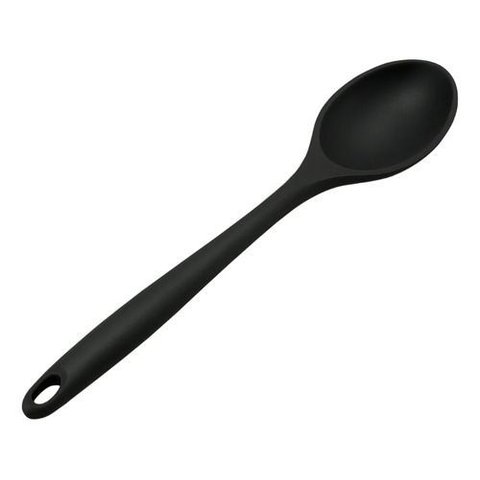 Colher de Silicone 27cm Resistente Jjb Utilidades Preto