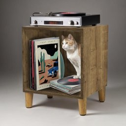 Móvel Nicho Cubo Porta Vinil Lp Disco - Organizador 55cm:solanum - 1