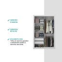 Ver imagem 4 de Guarda Roupa Casal Compacto 2 Portas 2 Gavetas Branco