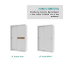 Ver imagem 6 de Guarda Roupa Casal Compacto 2 Portas 2 Gavetas Branco