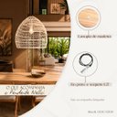 Ver imagem 6 de Pendente Fibra Natural Rattan Vime Mesa Quarto Sala NAT15