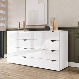 Cômoda Organizadora 150cm com 8 Gavetas 240820 Linha Porto Politorno