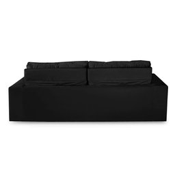 Sofá Retrátil e Reclinável 3 lugares com Molas 1,80m Vegas Suede Preto Adonai Estofados - 6