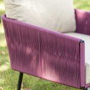 Ver imagem 3 de Jogo de Sofá Corda Náutica com 2 Poltronas para Sala Pergolado Jardim