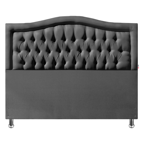 Cabeceira Queen 160 Cama Box Sophia Provençal Cinza Linho com Pés Plus Rbl
