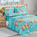 Ver imagem 1 de Cobre Leito Estampado Micropercal 200 Fios Naturale Solteiro 02 Peças - Jasmine