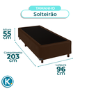 Ver imagem 4 de Cama Box Solteirão Marrom Nature 96x203