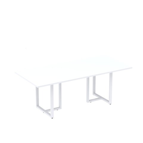 Mesa de Reunião Retangular 200x90cm MR2000P25TUB Branco