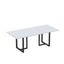 Ver imagem 1 de Mesa de Reunião Retangular 200x90cm MR2000P25TUB Cinza/Preto