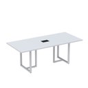 Ver imagem 1 de Mesa de Reunião Retangular com Power Box 200x90cm MR2000P25TUB Cinza