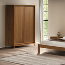 Ver imagem 1 de Guarda-Roupa Modulado 2 Portas Modena Marrom/Amendoa