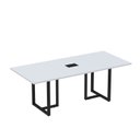 Ver imagem 1 de Mesa de Reunião Retangular com Power Box 200x90cm MR2000P25TUB Preto/Cinza