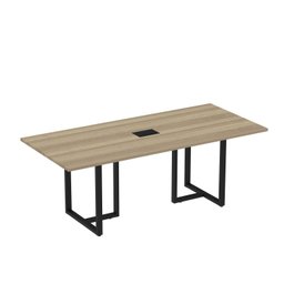 Mesa de Reunião Retangular com Power Box 200x90cm Mr2000p25tub - 2