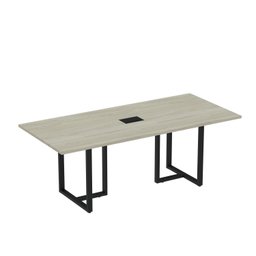 Mesa de Reunião Retangular com Power Box 200x90cm Mr2000p25tub - 2