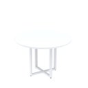 Ver imagem 1 de Mesa de Reunião Redonda 100cm MRR1100P25TUB Branco