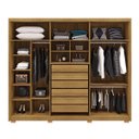 Ver imagem 3 de Guarda-roupa 6 Portas 6 Gavetas com Maleiro Interno Dubai Majestic Nature/fendi 100% Mdf - Vila Rica