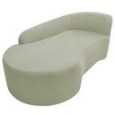 Ver imagem 6 de Kit Divã Recamier Orgânico França 160cm Lado Esquerdo e 2 Poltronas Amore Bouclé