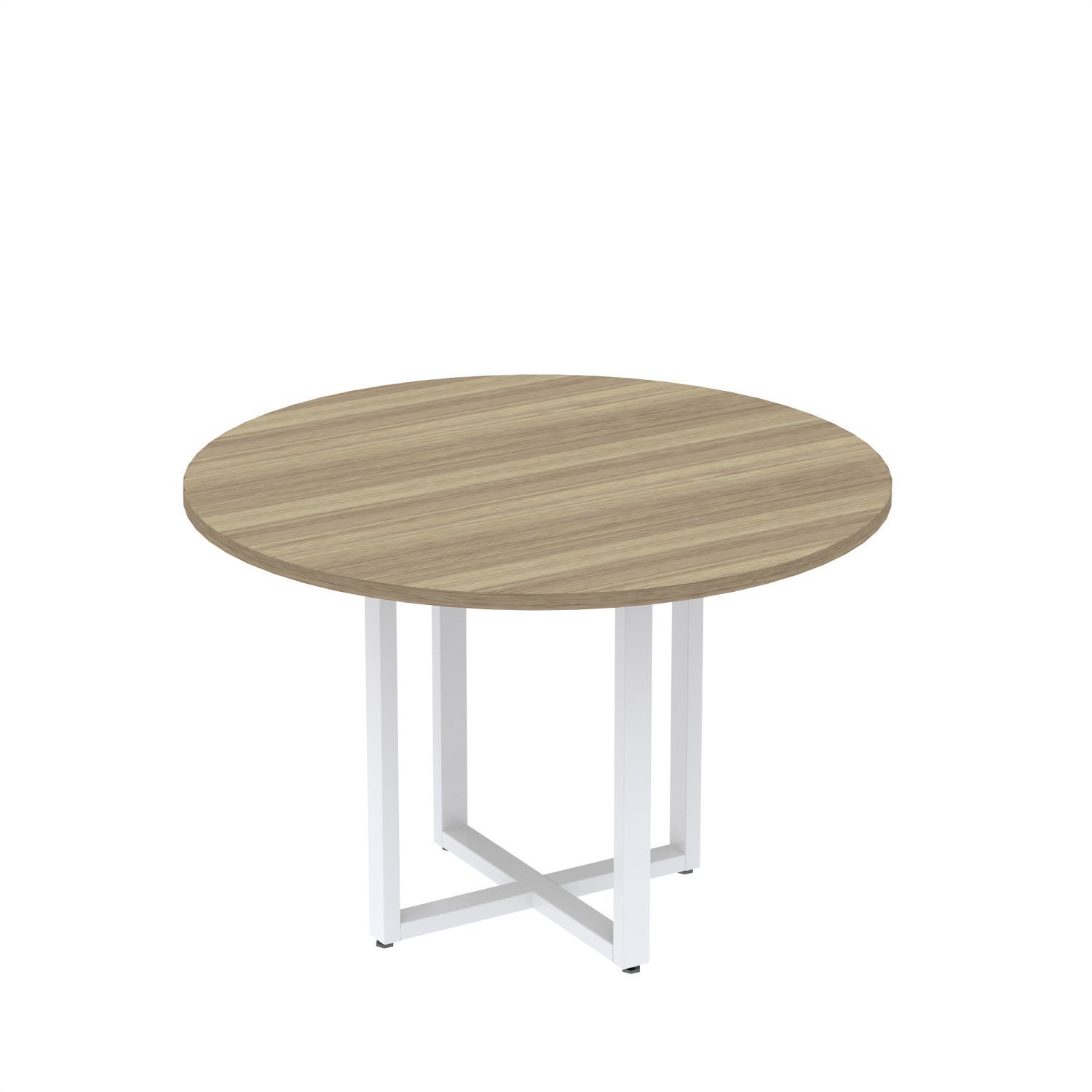 Mesa de Reunião Redonda 100cm Mrr1100p25tub - 2