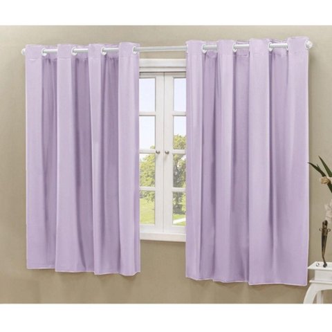 Cortina Daily Blackout Varão 2,20MX1,30m PVC Lilás Casa Scarpa