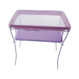 Mini Berço Moisés Lilás acompanha mosquiteiro - 87x61x84 - Lilás - 4