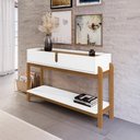 Ver imagem 5 de Aparador 2 Gavetas 50524 130cm Branco Cedro Dcasa Branco Cedro