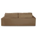 Ver imagem 5 de Sofá Retrátil e Reclinável 3 Lugares com Molas 2,00m Vanessa Suede Cappuccino Rover & Beato