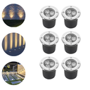 Ver imagem 1 de 6 Balizadores Spot Blindado Led Smd 3w Branco Quente Bivolt Ip66 de Embutir em Piso Chão Gramado Jar