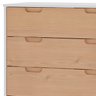 Kit Roupeiro 2 Portas E Comoda 4 Gavetas Branco Pinus HEC - 7