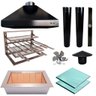 Kit Churrasqueira Gourmet  P Cor Preta - 1