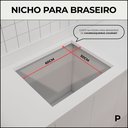 Ver imagem 2 de Kit Churrasqueira Gourmet  P Cor Preta