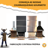 Kit Churrasqueira Gourmet  P Cor Preta - 6