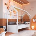 Ver imagem 1 de Cama Infantil Montessoriana Solteiro Branco Completa Móveis