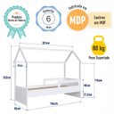 Ver imagem 7 de Cama Infantil Montessoriana Solteiro Branco Completa Móveis