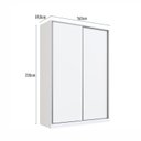 Ver imagem 3 de Guarda Roupa Solteiro 2 Portas Rc2002 Linha Roupeiros Emovell