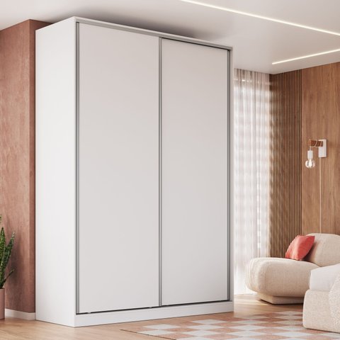 Guarda Roupa Solteiro 2 Portas Rc2002 Linha Roupeiros Emovell