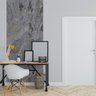 Papel de Parede Painel 3d Mármore Carrara Cinza 1m Revestimento Auto Colante Brilho Marmorizado - 1
