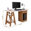 Ver imagem 4 de Mesa Cavalete Bali Off White Canela Carmolar