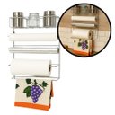 Ver imagem 3 de Suporte 5 em 1 Aço Cromado Porta Papel Toalha, Alumínio, Plástico Film e Porta Condimentos Prime