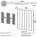Ver imagem 4 de Painel Decorativo PA85JJ Design Liso Freijó Dalla Costa 224cm