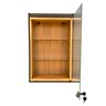 Vitrine Suspensa Amadeirada Porta Vidro 64x44cm C/ Led Colecionador - 1