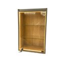 Ver imagem 4 de Vitrine Suspensa Amadeirada Porta Vidro 64x44cm C/ Led Colecionador